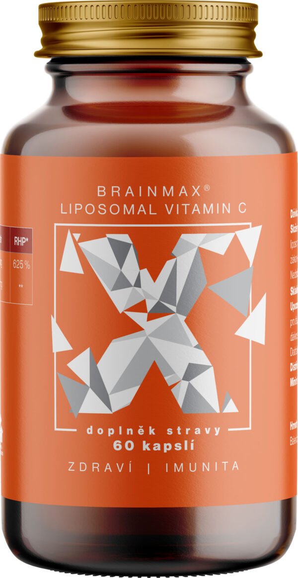 BrainMax Liposomal Vitamin C UPGRADE, Lipozomální Vitamín C, 500 mg, 60 rostlinných kapslí