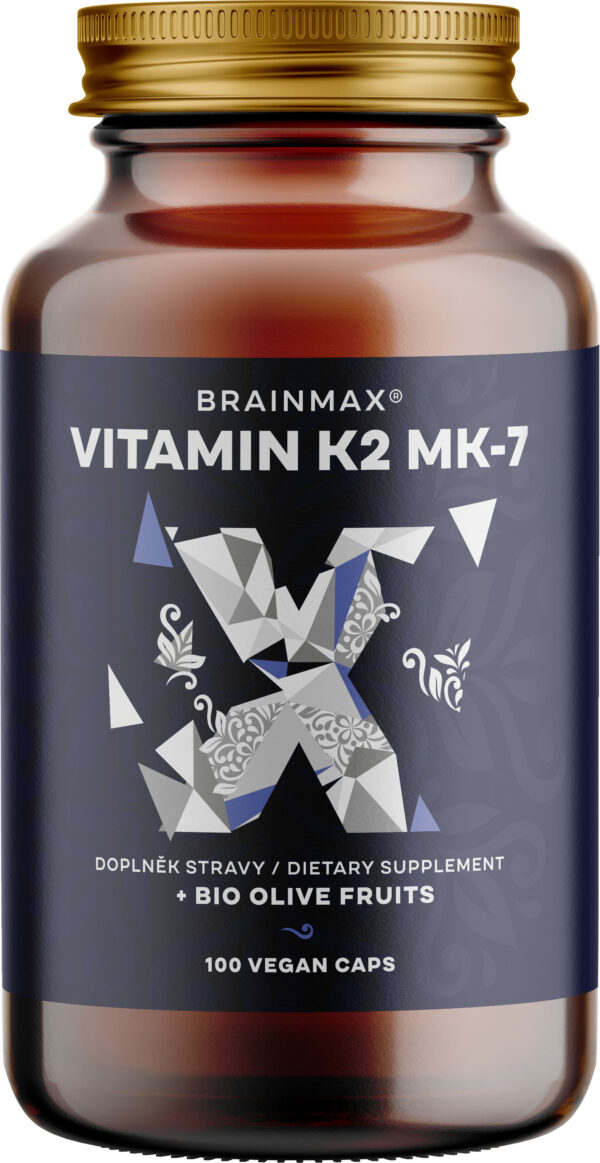 BrainMax Vitamin K2 jako MK7 all-trans K2VITAL®DELTA 150 mcg, 100 rostlinných kapslí